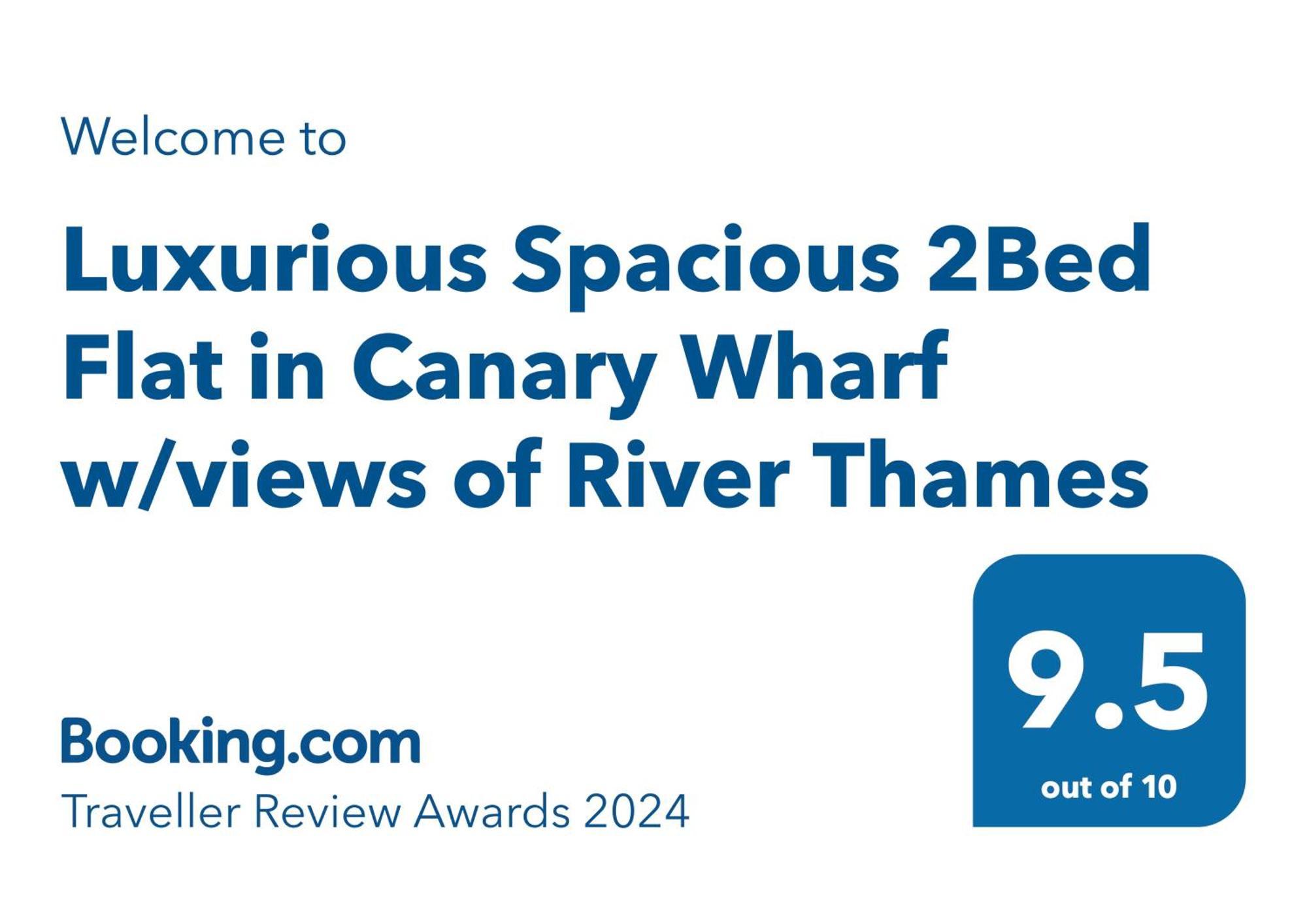 Luxurious Spacious 2bed Skyline River Views By Canary Wharf * London